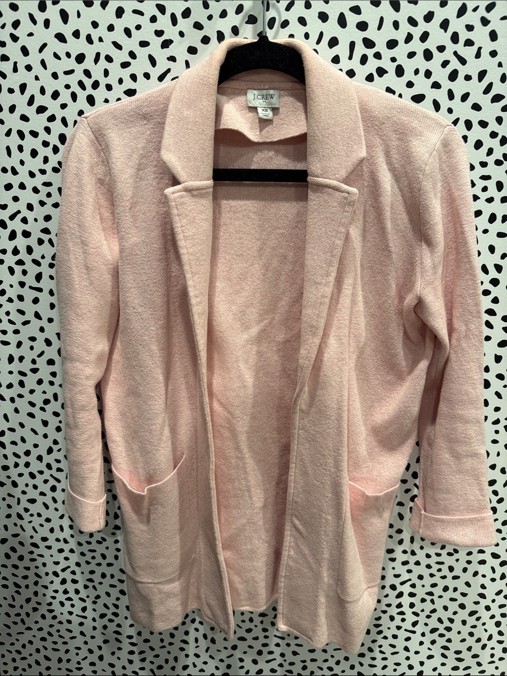 J. Crew Factory Pale Pink Sweater Blazer Cardigan XS